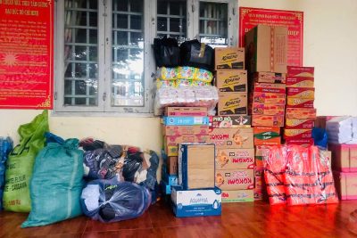 CÔNG TÁC NGHĨA TÌNH HƯỚNG VỀ HỌC SINH VÙNG LŨ