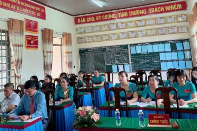 ĐẠI HỘI CHI BỘ TRƯỜNG TIỂU HỌC HOÀNG HANH NHIỆM KỲ 2025-2027  “ĐOÀN KẾT – ĐỔI MỚI – PHÁT TRIỂN”